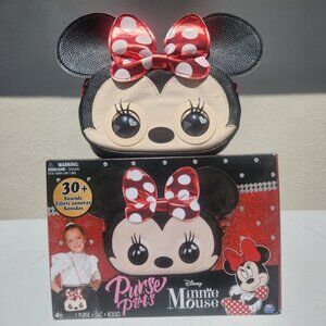 NEW Disney Minnie Mouse Purse Pets Interactive Toy Plush Shoulder Bag Crossbody